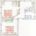 grundriss ferienwohnung in lech 3 haus wöster