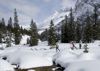 winter langlauf ferienwohnung in lech haus wöster